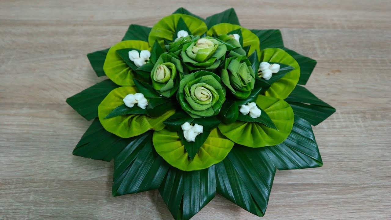 EP.104 |กระทงใบตองและใบเตย ดอกพุด แบบง่ายๆ สวยๆ 49  | 7Orn DIY