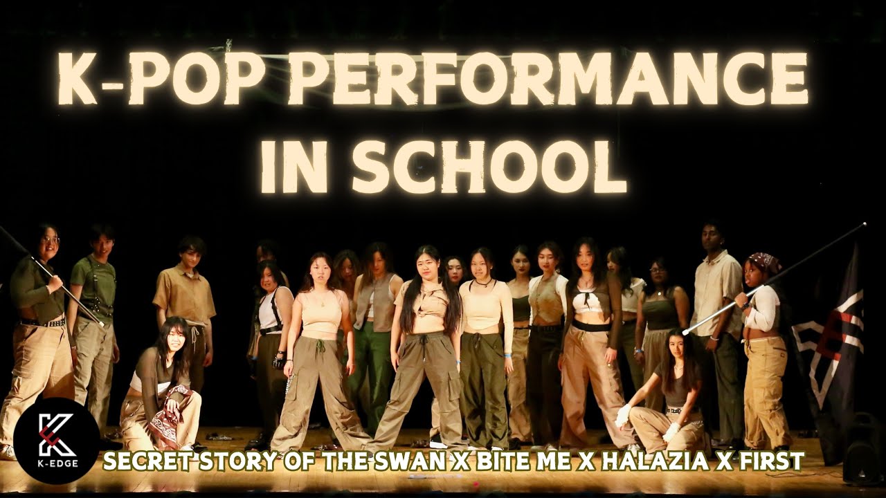 [K-POP IN SCHOOL] IZ*ONE X ENHYPEN X ATEEZ X EVERGLOW PERFORMANCE | K-EDGE DANCE CREW