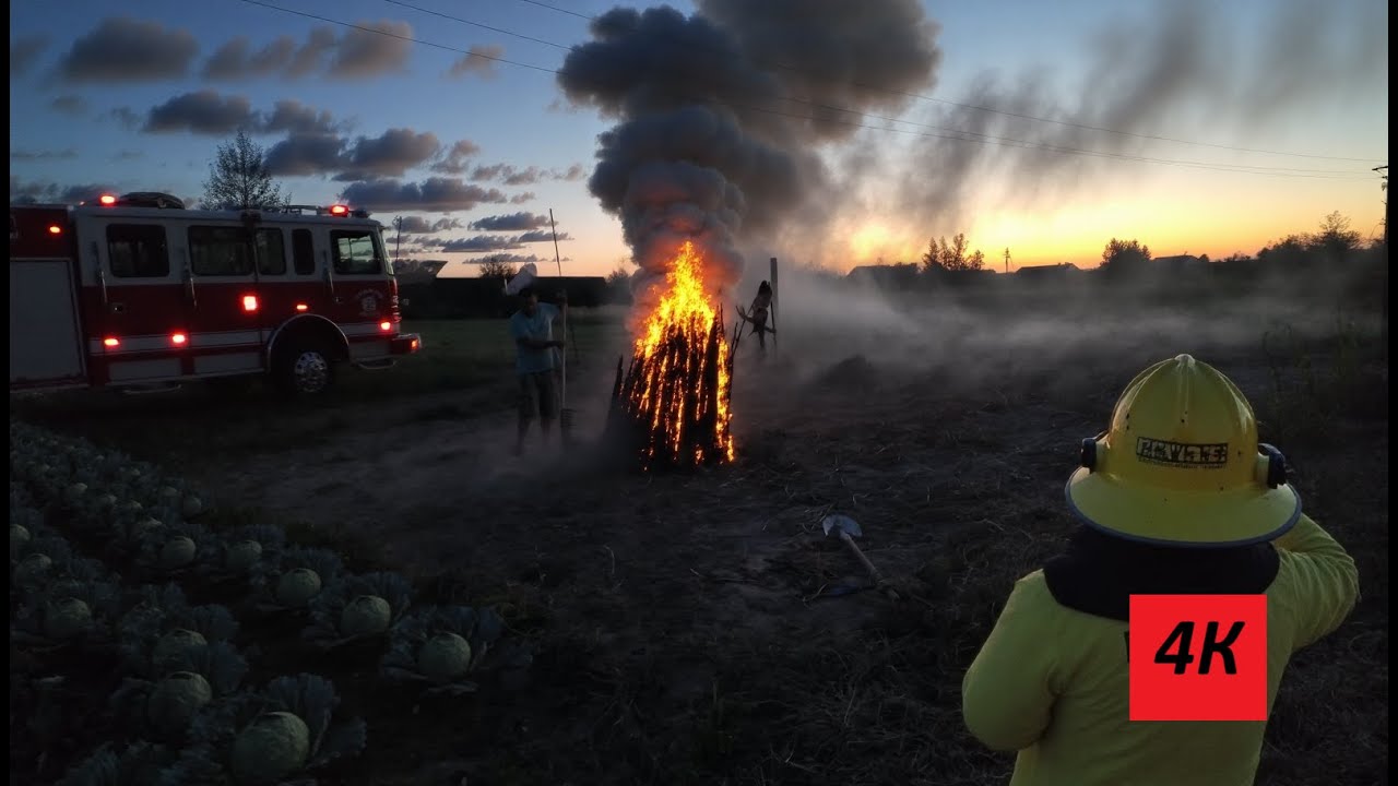 🔥 Village Life in 4K | Big Bonfire & Everyday Rural Living 🌾✨