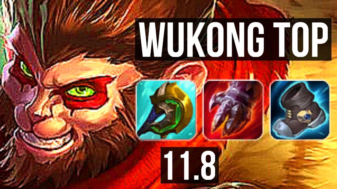 WUKONG vs SHEN (TOP) | Rank 4 Wukong, 10/1/7, 3.0M mastery, 800+ games | BR Challenger | v11.8
