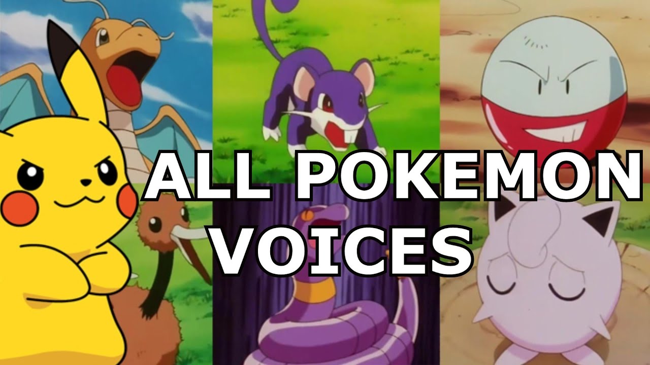 ALL 151 Original Pokemon REAL Voices - Anime Sounds, Cries & Impressions