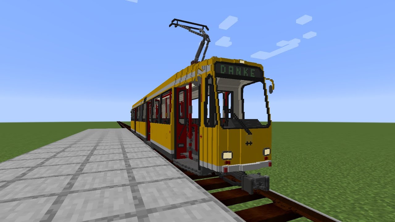 Minecraft M6C / M6S Ruhrbahn Mühlheim Tram / Straßenbahn Mod