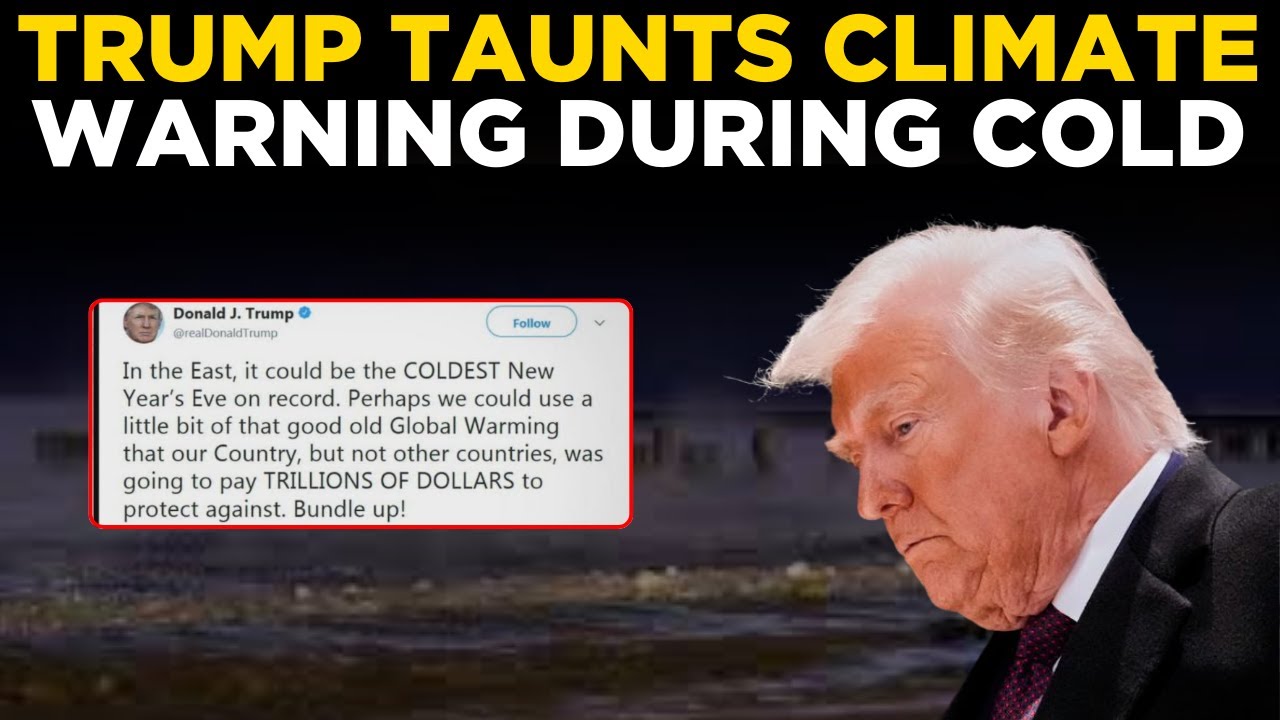 US NEWS LIVE: Trump Jabs 'Global Warming' Fears During Record US Winter Storm |Trump climate remarks