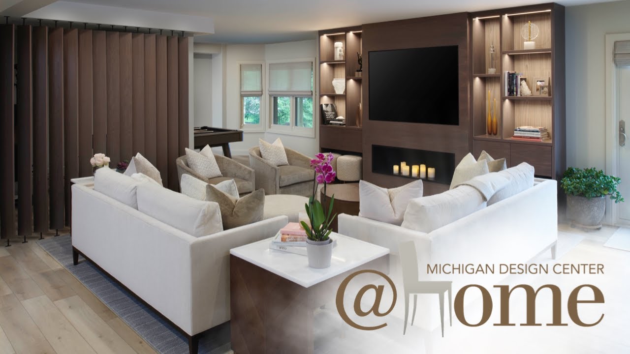 Walkthrough a Designer's Finished Lower-Level in Northville, MI