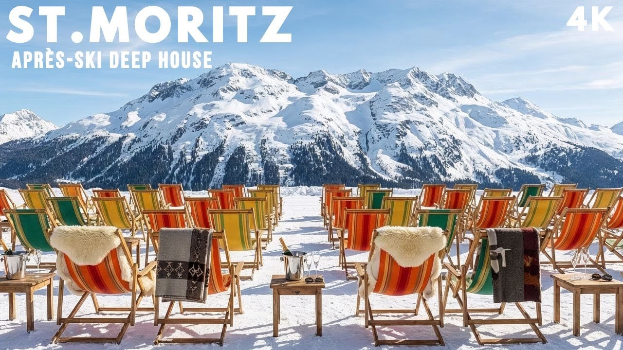 ST. MORITZ APRÈS-SKI PARTY 🥂Luxury Deep House & Chill❄️ 4K LIVE |  Alpine Sunset Lounge