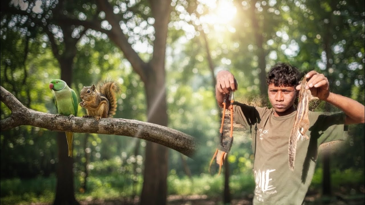 Mission: Tota aur Gilhari ko Pakadne ki Koshish! 🦜🐿️