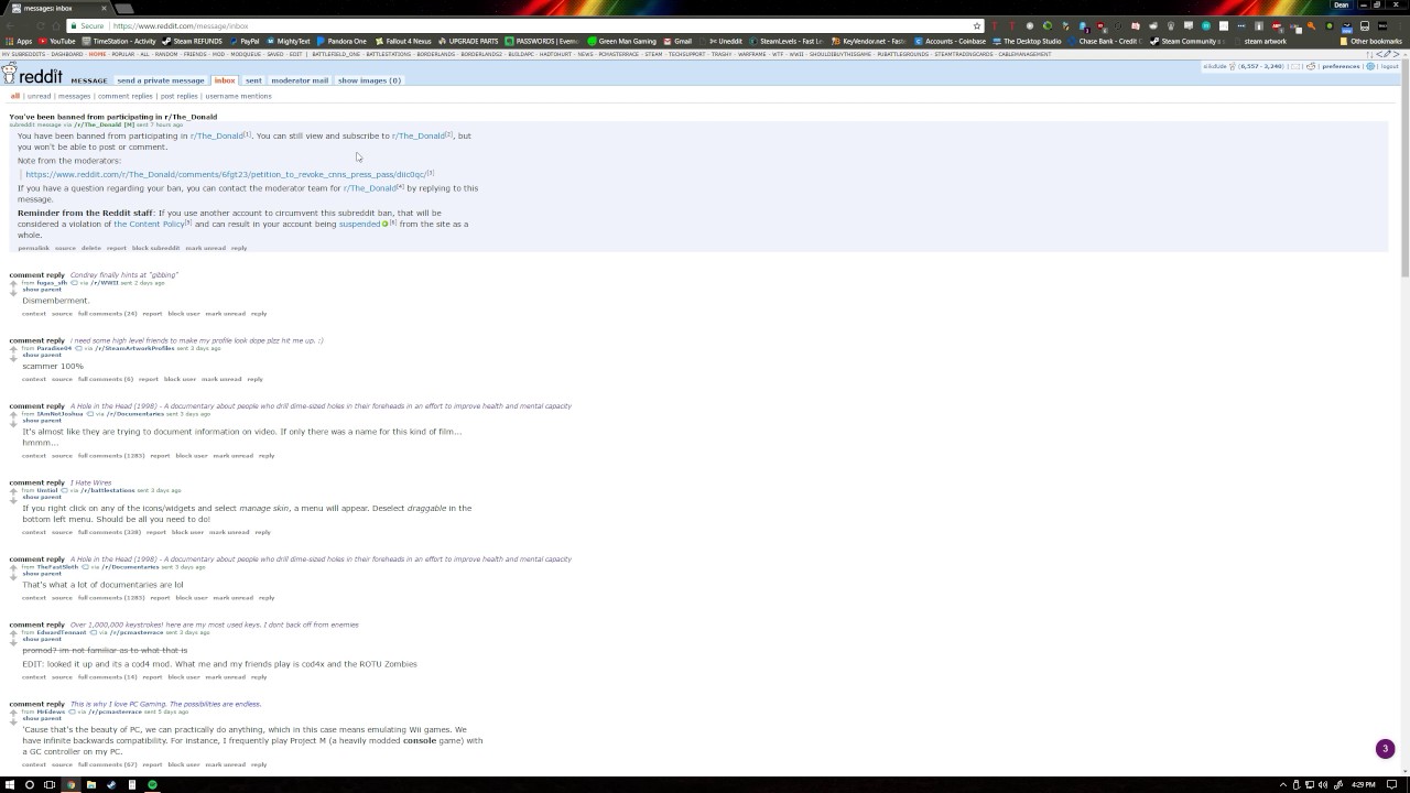 The r/The_Donald Moderators are Braindead.