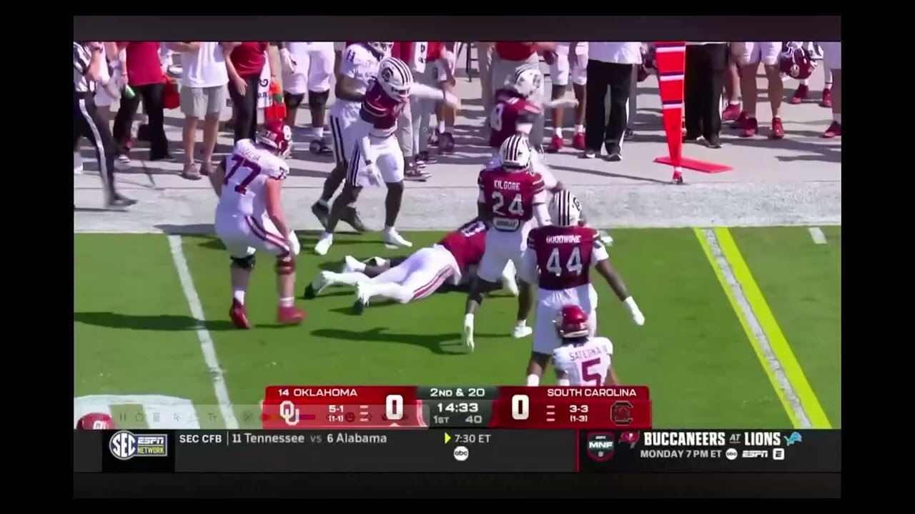 #Sooners run game had to get into a bad spot to find a big gain?