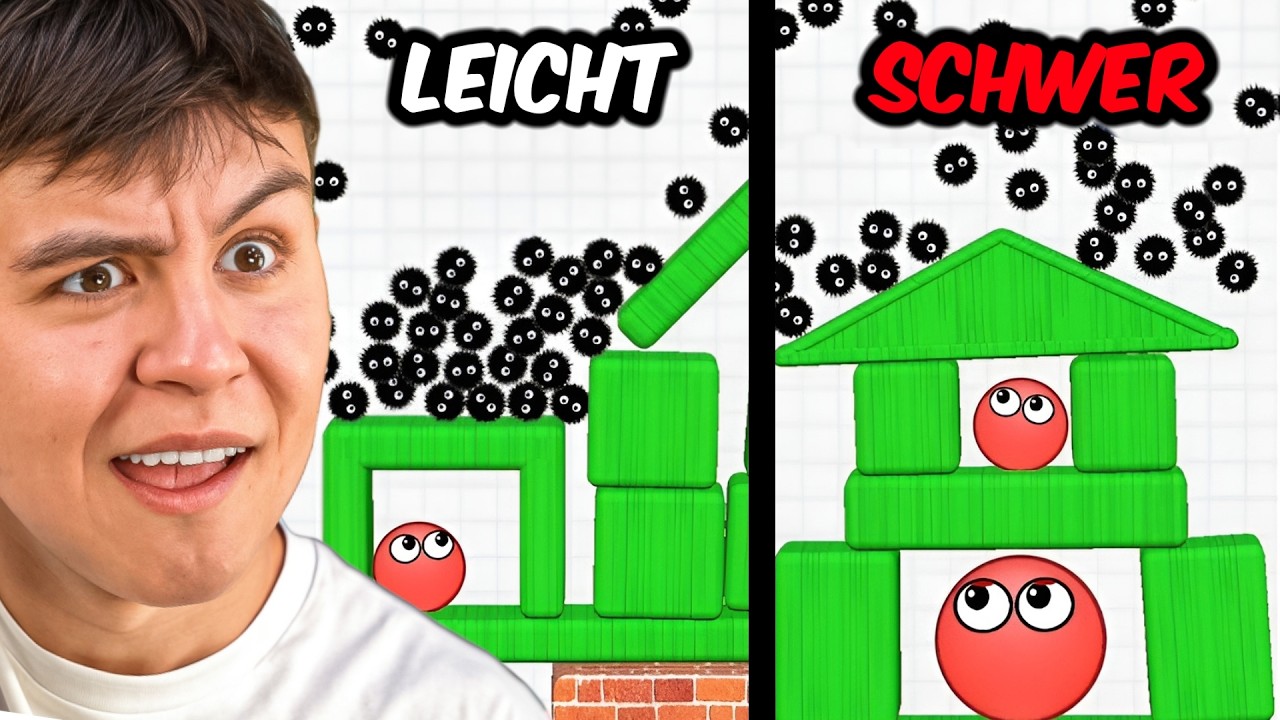 VERSTECKE DEN BALL (Leicht vs. Schwer) - Hide the Ball