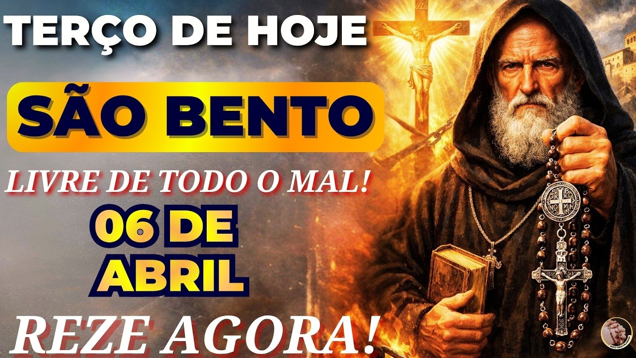 📿TERÇO de SÃO BENTO e a SANTA CRUZ Vem QUEBRAR CORRENTES para FICAR LIVRE de TODO o MAL!