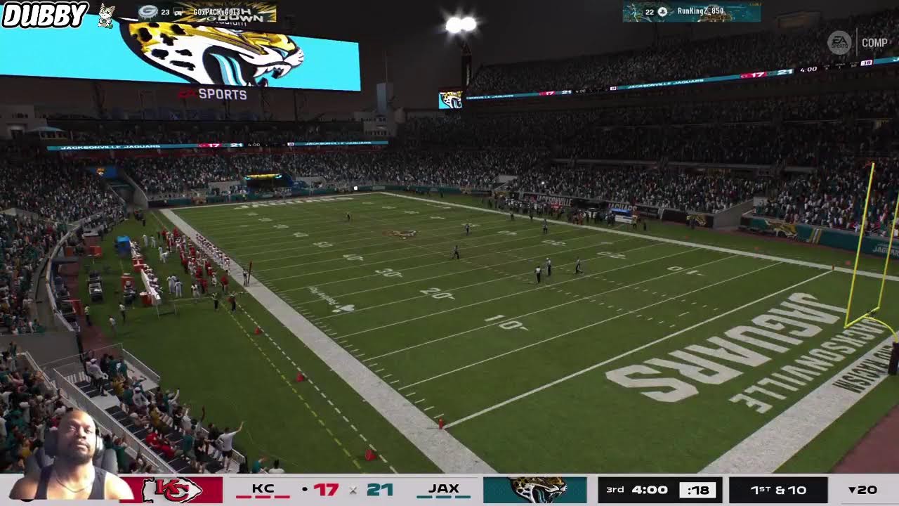 I love my community! #1 Jaguars streamer in the world! Only streamer runs 20+ plays! Positive vibes!
