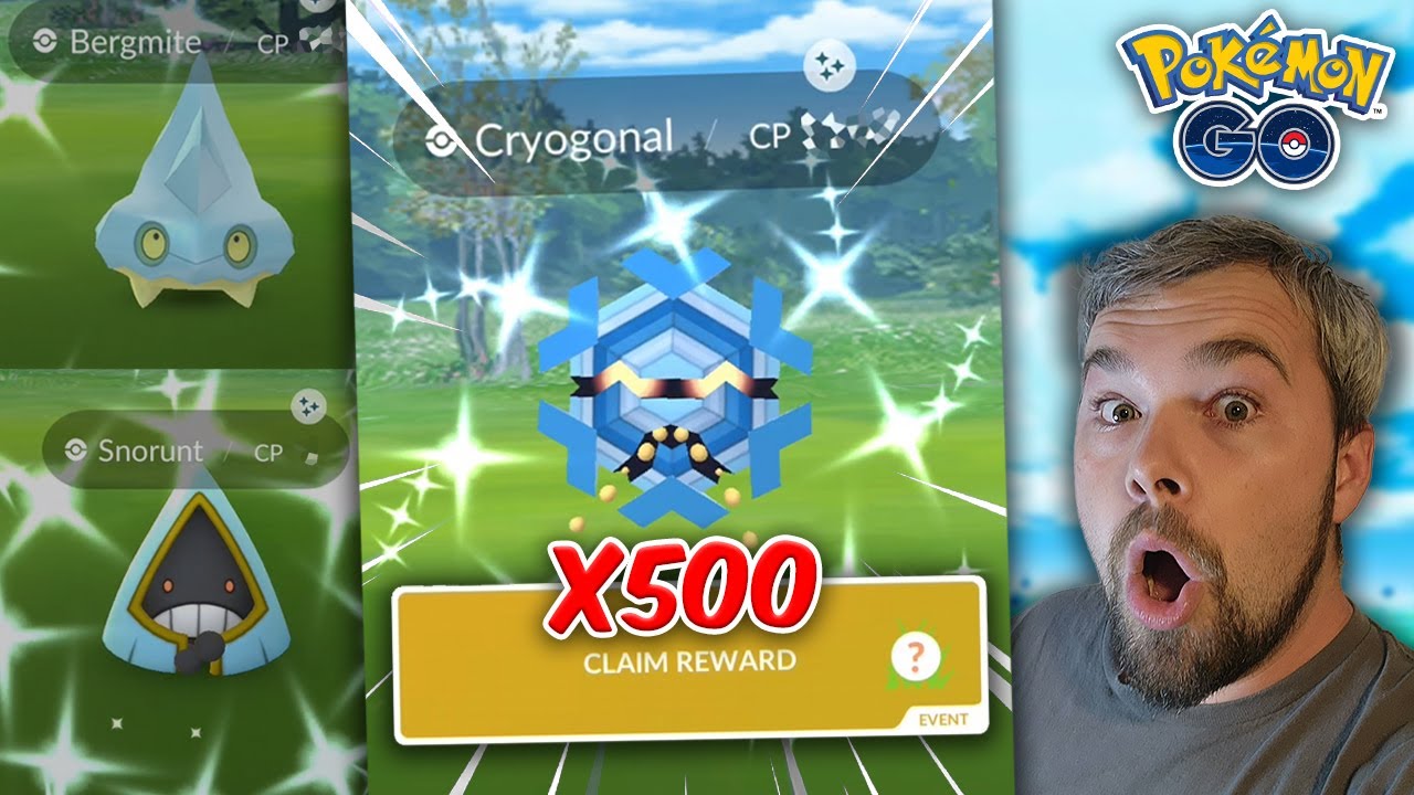 Over 500 Shiny Cryogonal Research Completed! THIS is as Rare as a Shundo! (Pokémon GO)