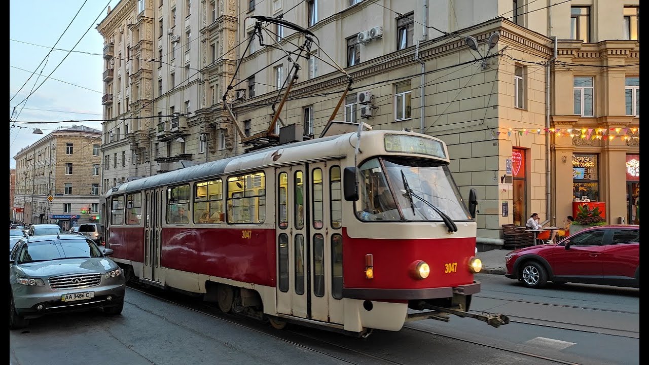Архив. Едем по шестерке из центра до пл. Защитников Украины.