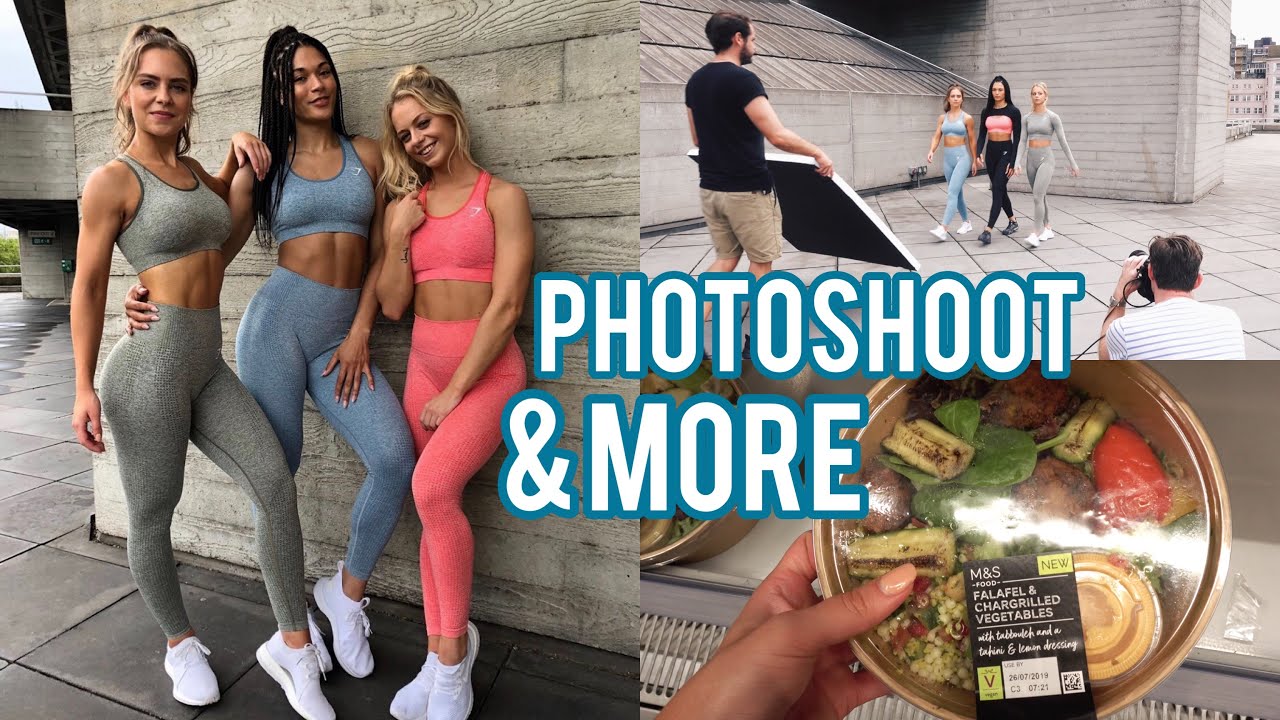 DAY IN THE LIFE: fitness photoshoot and food