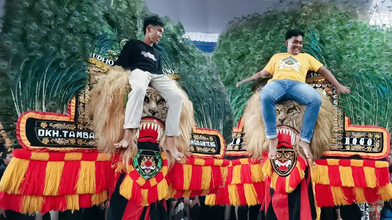 SPEKTAKULER ‼️ ATRAKSI NAIK REOG PONOROGO TERBESAR GEGERKAN DESA LEMBAH BABADAN