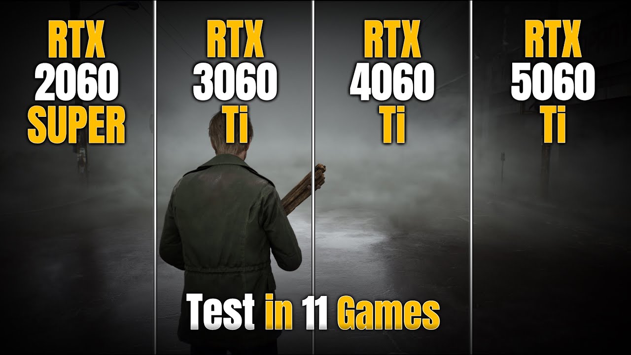 RTX 2060 Super vs RTX 3060 TI vs RTX 4060 Ti vs RTX 5060 Ti | Test in 11 Games