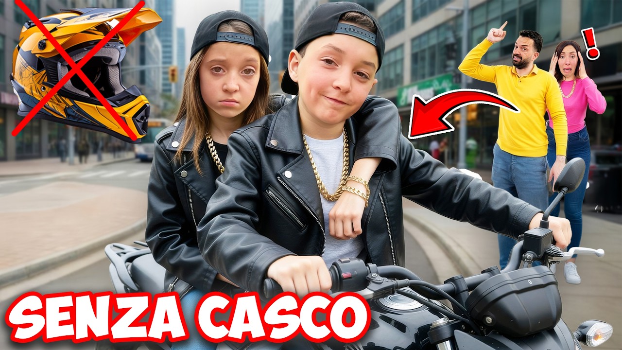 ABBIAMO SPIATO I MARANZA E SCOPRIAMO CHE VANNO IN MOTO SENZA CASCO E HANNO SPINTO DEI BIMBI AL PARCO