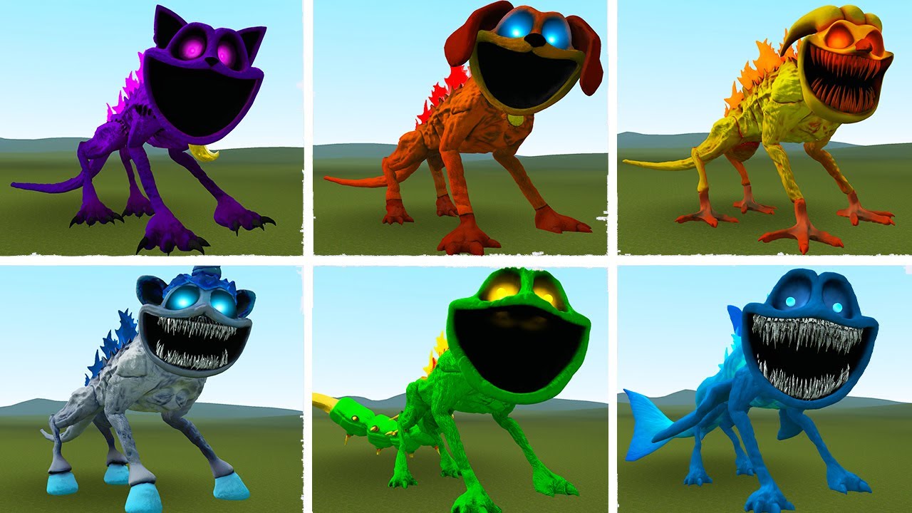 NEW ALL SMILING CRITTERS GODZILLA MONSTERS In Garry's Mod!