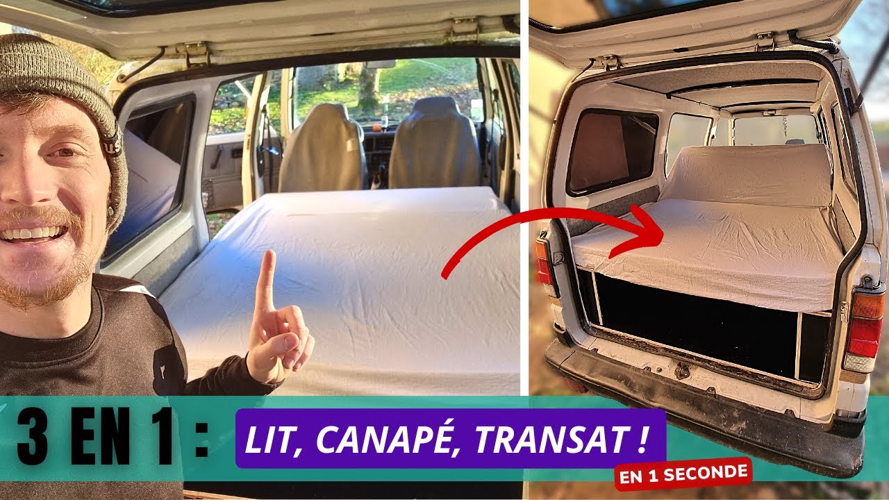 Le MEILLEUR LIT pour MINI VAN AMÉNAGÉ de l'année ! (bon après on est que le 9/01 mdrr) (ep 11)