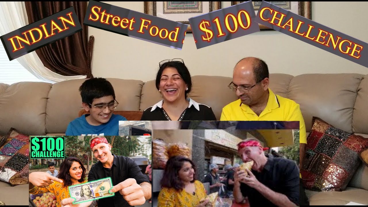 INDIAN Street Food $100 CHALLENGE in MUMBAI! Best Street Food in Mumbai! REACTION!