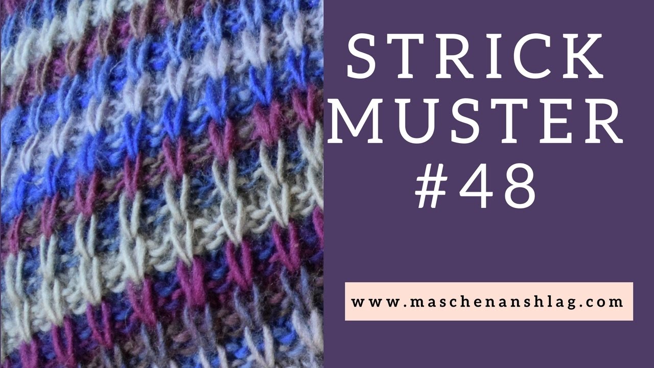 Großes Hebemaschenmuster stricken | Strickmuster #48
