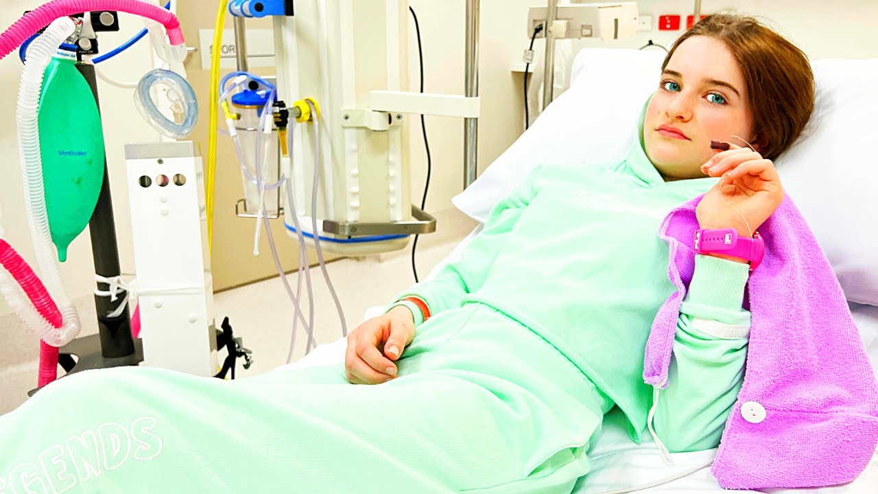 SHE WAS RUSHED TO HOSPITAL...