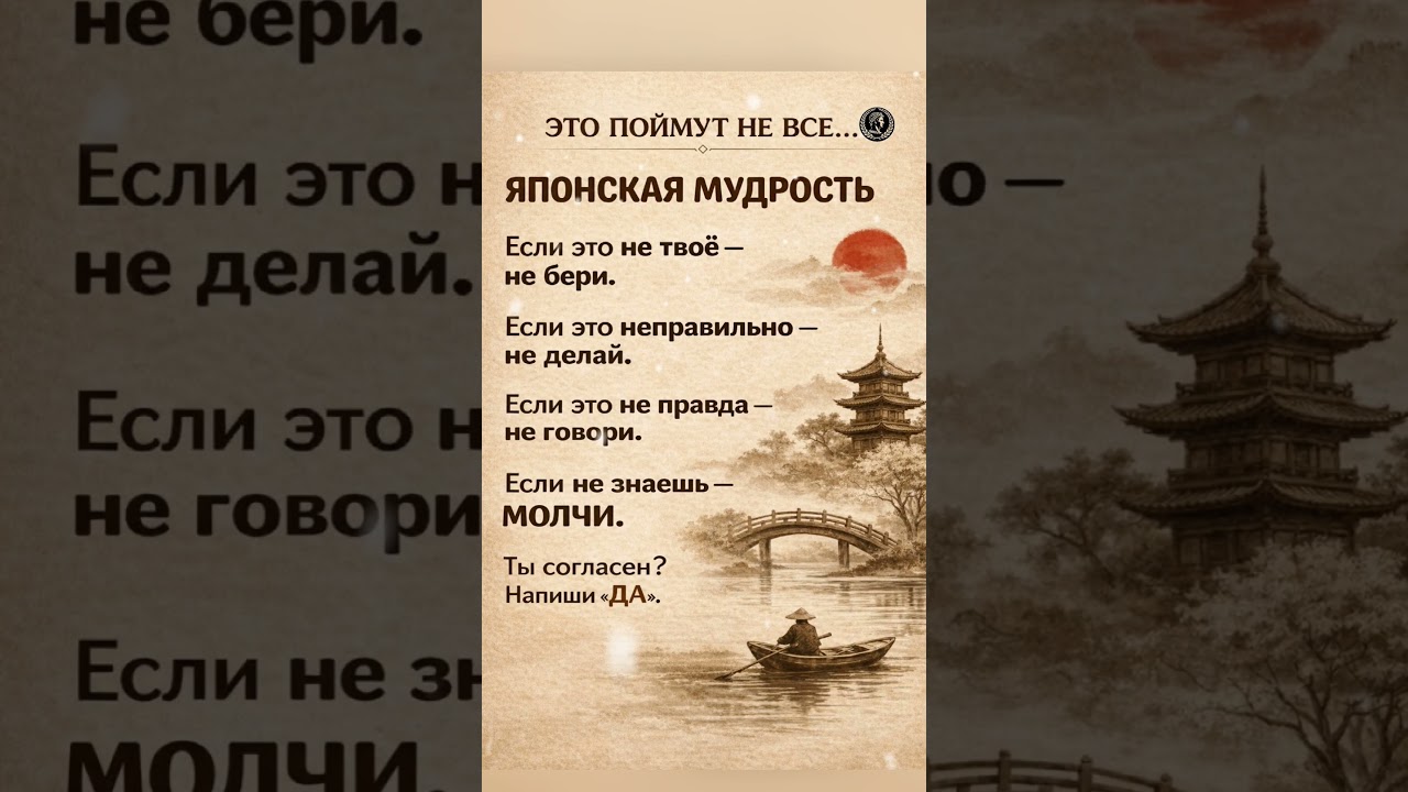 ЭТУ ЯПОНСКУЮ МУДРОСТЬ ПОЙМУТ НЕ ВСЕ&hellip; #цитатыосмысле #цитаты #мысли #мудрость #философия