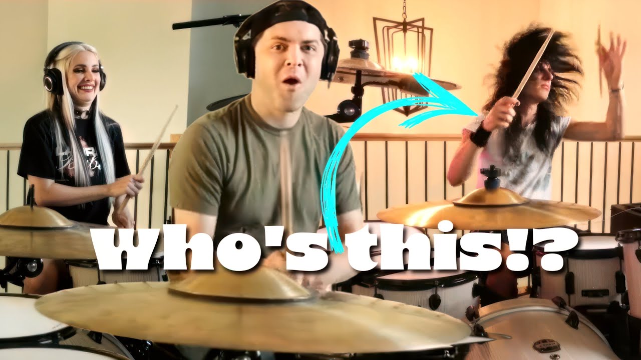 🤔 We got the drums set up!