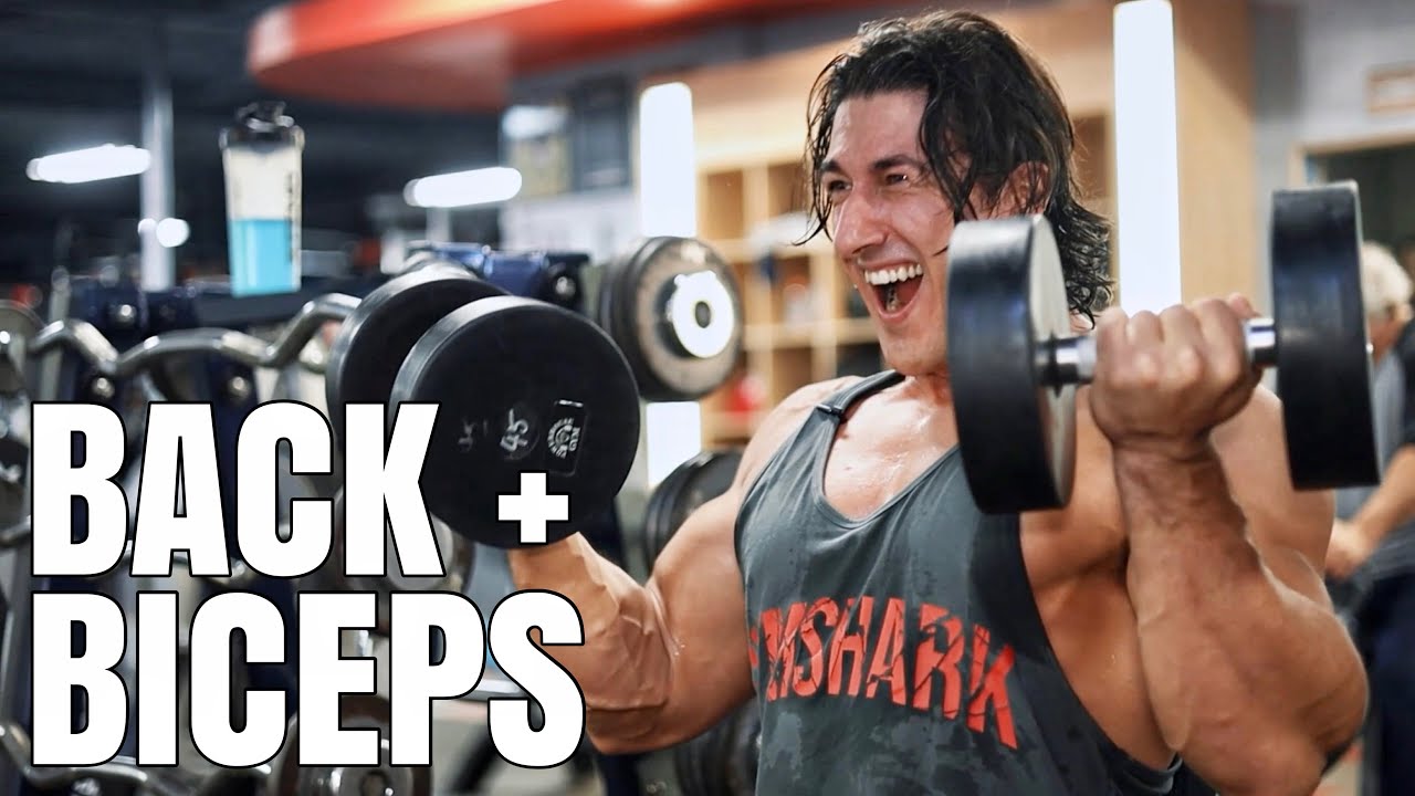 BACK THICKNESS & BICEPS - FULL ROUTINE + TIPS FOR MASS
