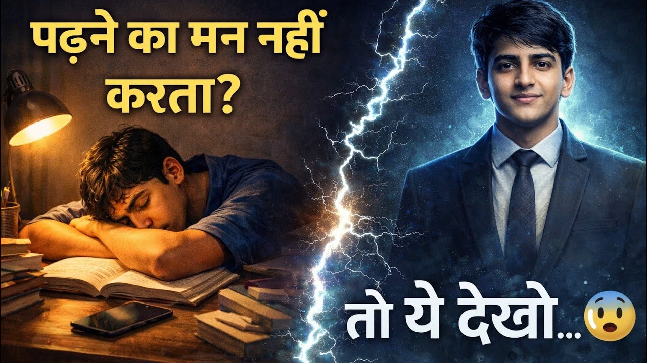 पढ़ने का मन नहीं करता? ये वीडियो आपकी जिंदगी बदल देगा 😨 | Student Motivational Story Hindi 