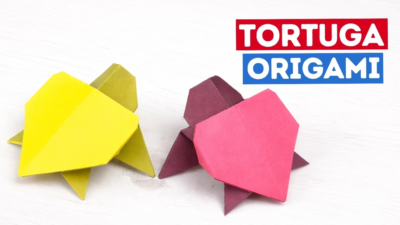 🐢 TORTUGA de papel FÁCIL– Origami paso a paso