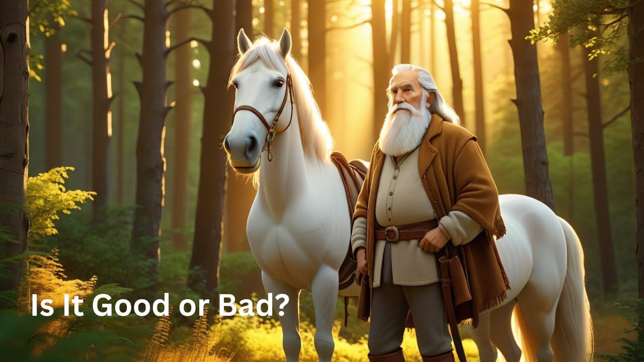 The Wise Old Man and His White Horse: A Tale of Fortune and Wisdom