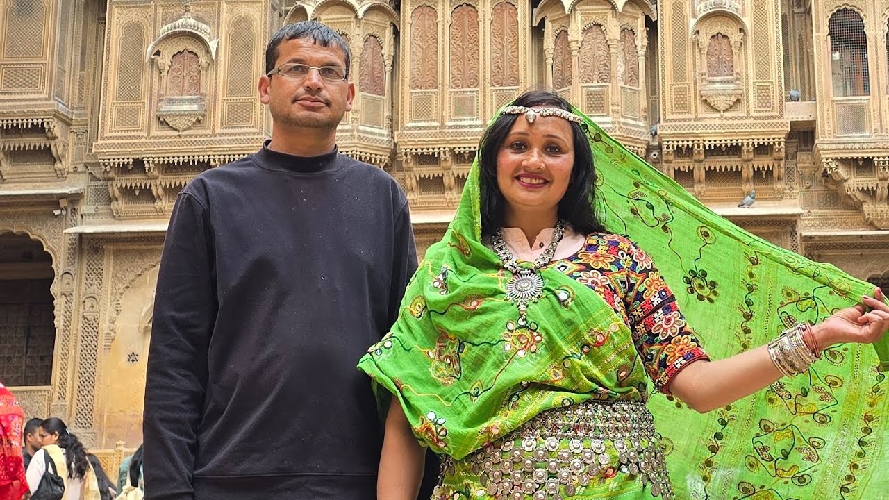 “इतिहास बताया… थोड़ा उल्टा-सीधा भी हो गया 😅 | जैसलमेर पैलेस व्लॉग”