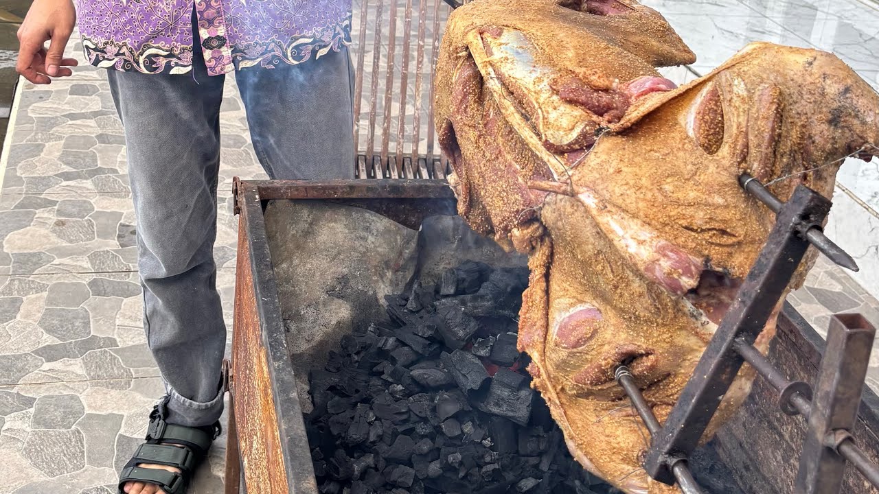 Makan 1 ekor kambing guling 