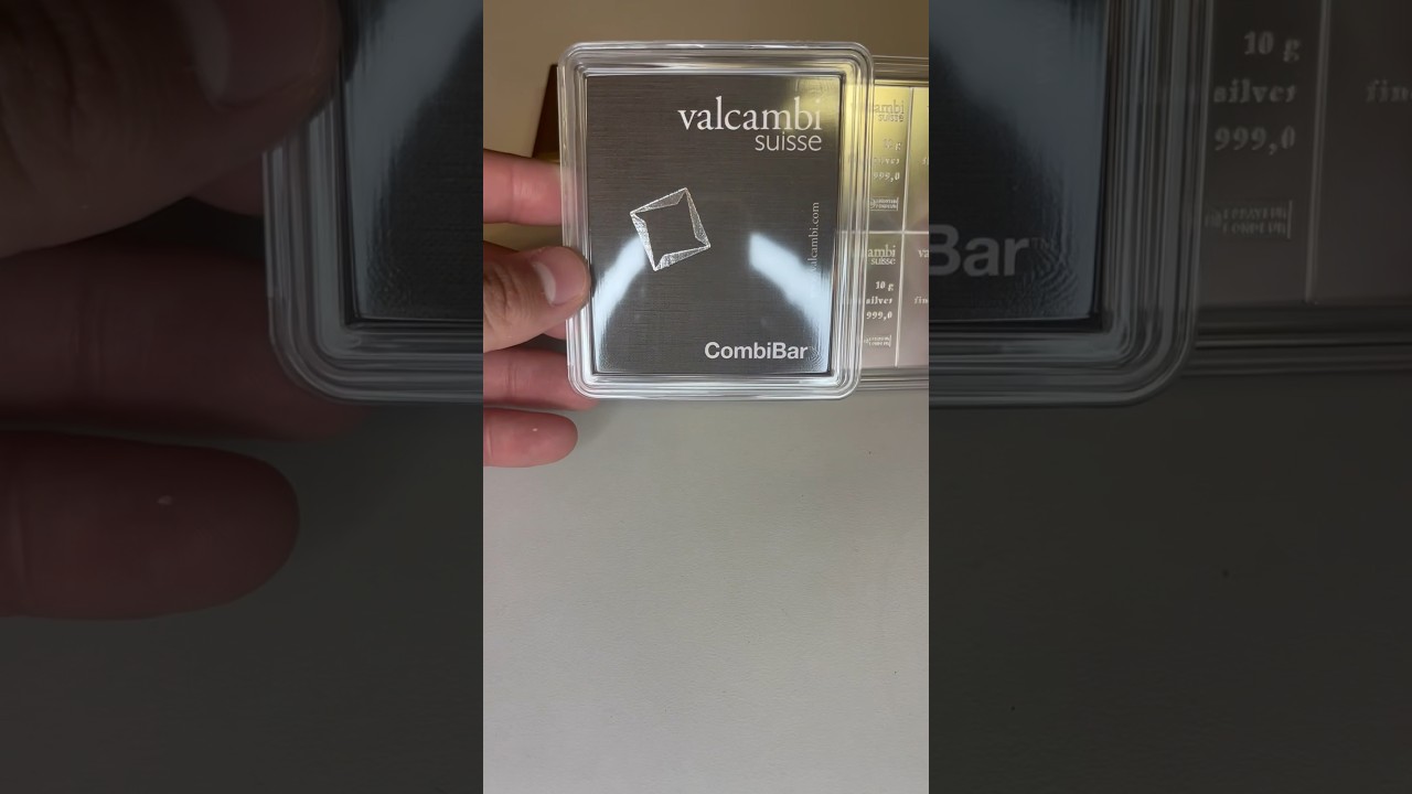 10x 10 gram Silver Bar - ValcambiSilver CombiBar  (W/Assay)