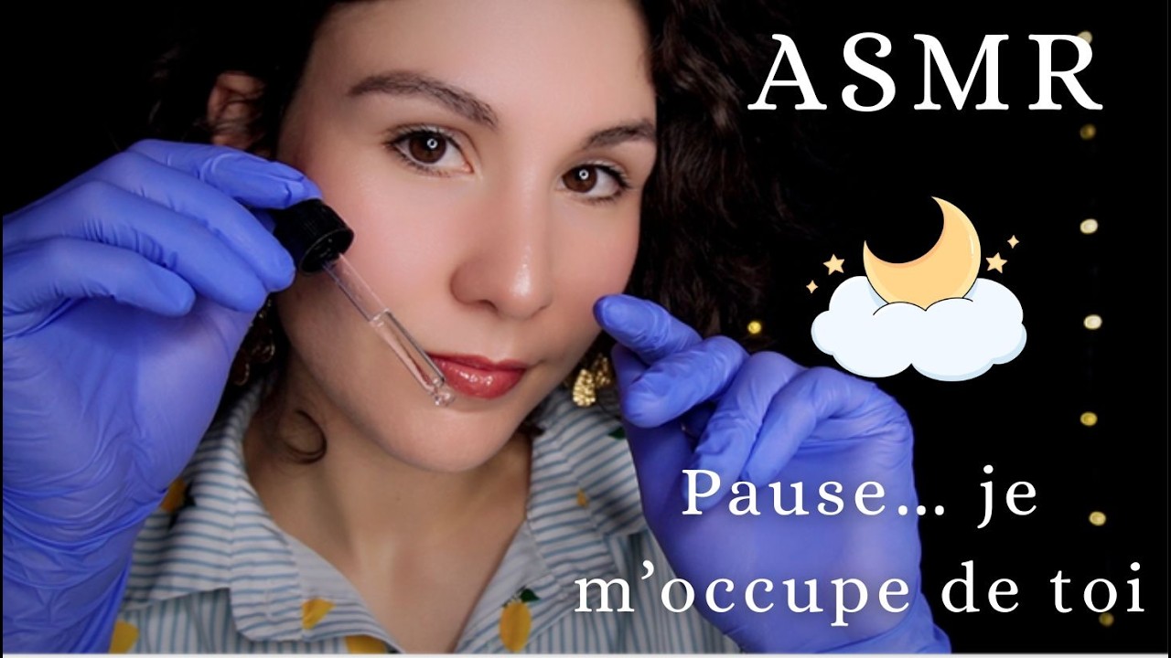 ASMR Soirée Cocooning ✨ Je prends soin de toi brossage, massage, nettoyage doux
