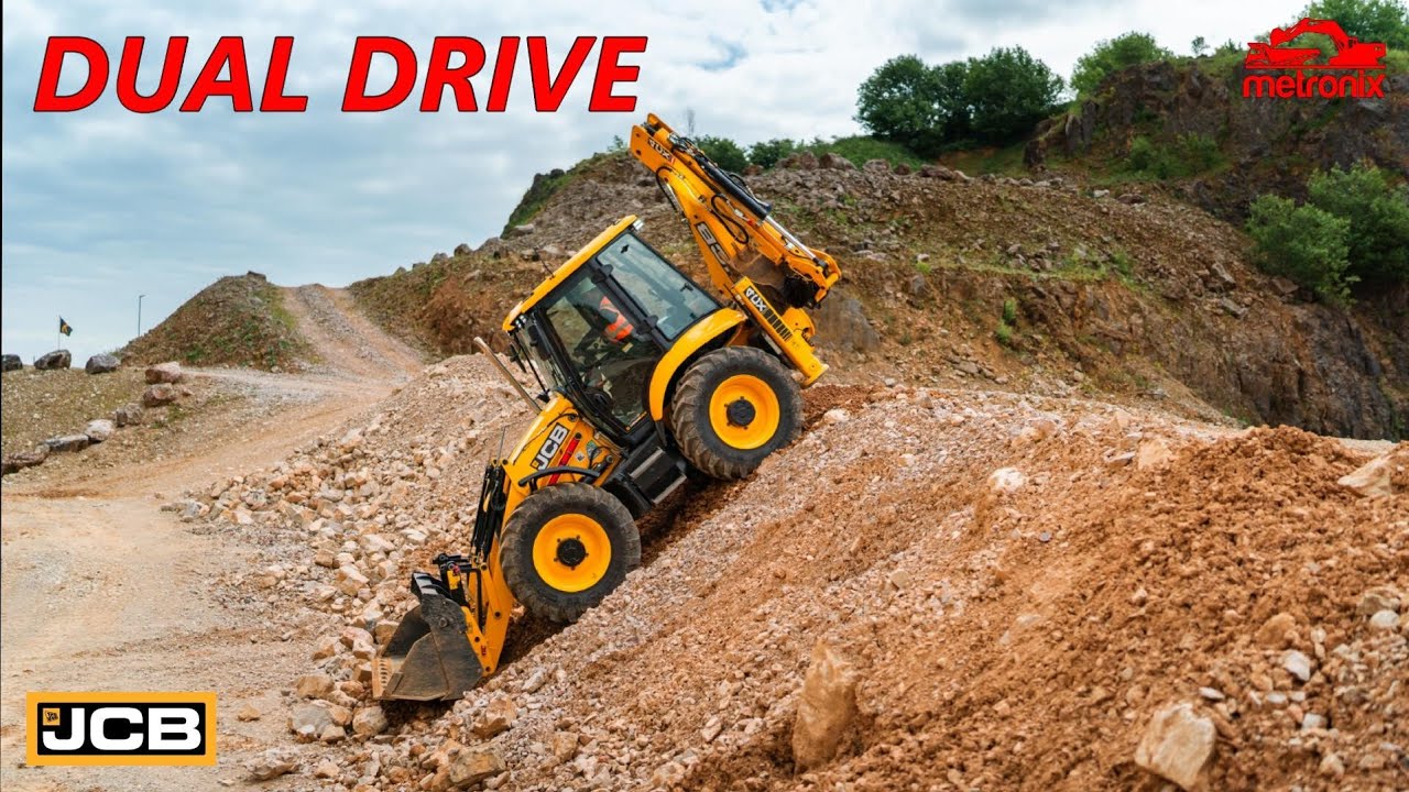 JCB - The New Dual Drive System Changes the Game -  BackhoeLoader (subtitles)