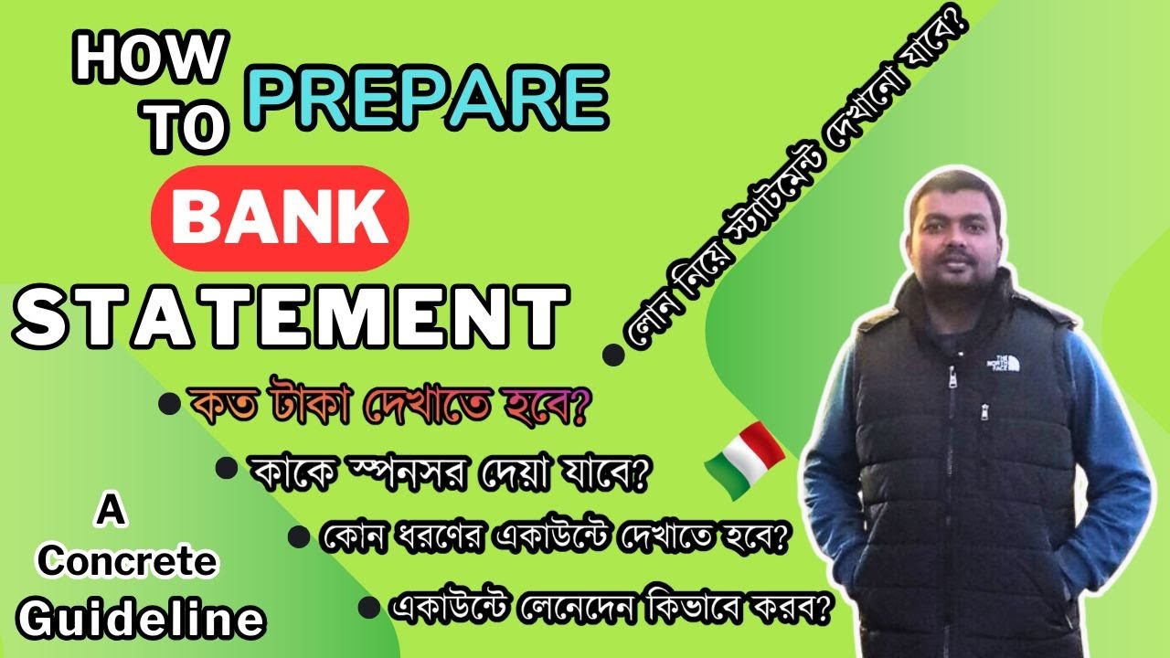 How to Prepare a Proper Bank Statement for Italy Student Visa That Gets Approved -Complete Guideline