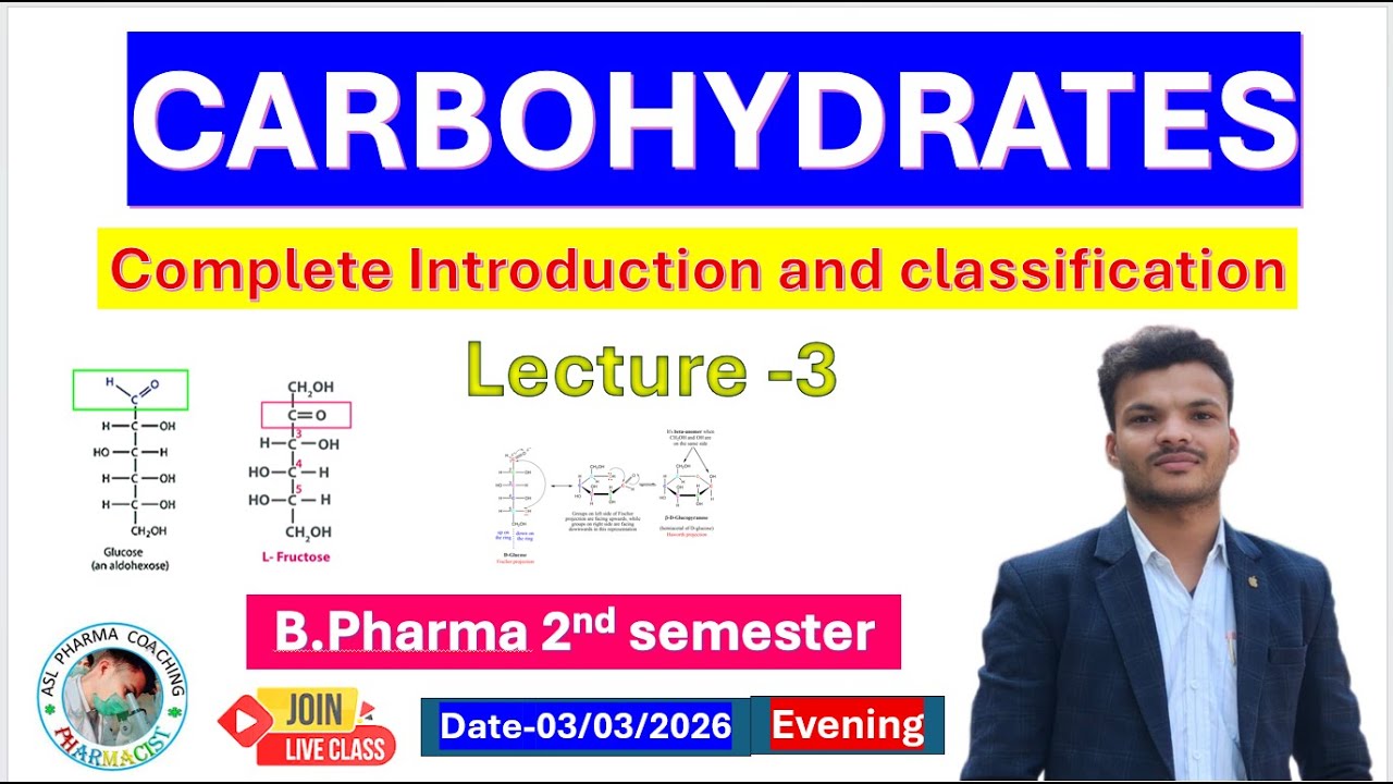 Carbohydrates complete notes // biochemistry // b.pharma 2nd semester