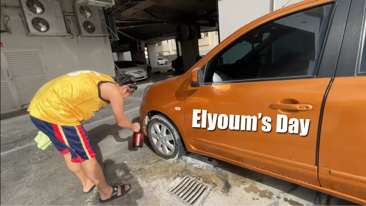 ELYOUM'S DAY | CAR WASH | CLEANING | DIRT & DUST | NISSAN MICRA| Eeee's DIARY #fyp #eeeesdiary #fyi