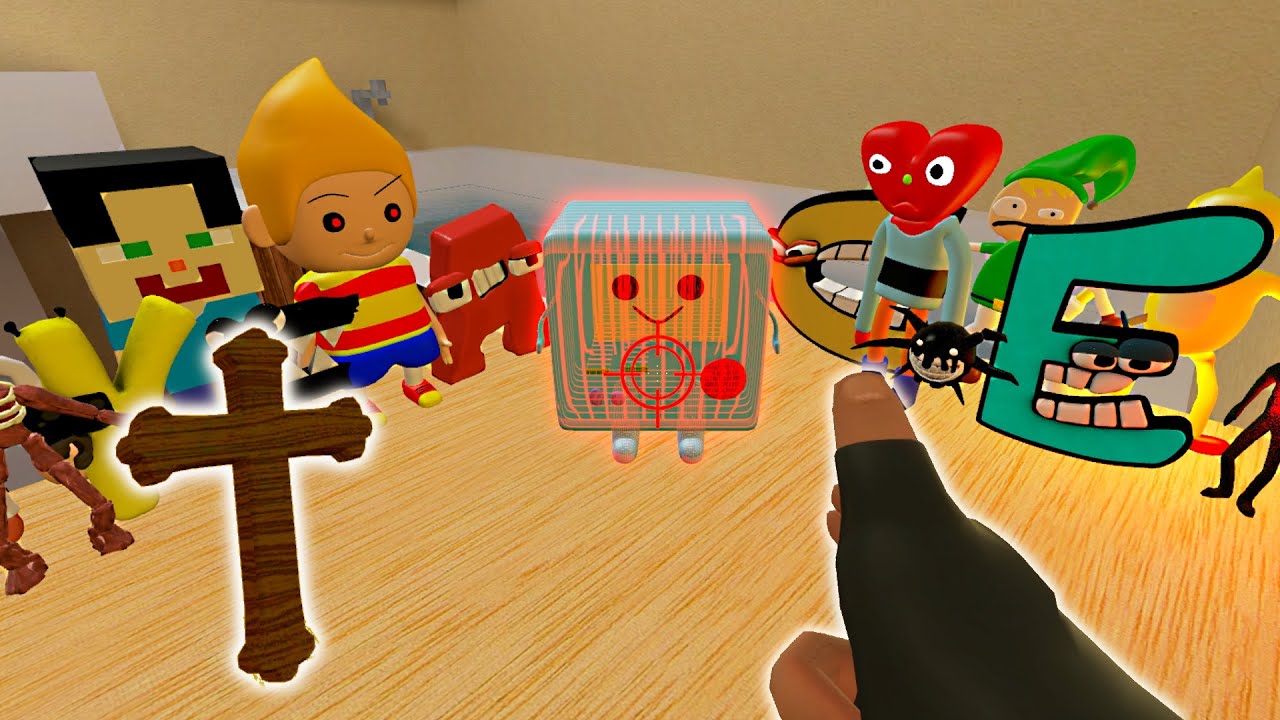 😱 MEGA PUNCH 3D SANIC CLONES (Memes) ALPHABET LORE ROBLOX DOORS in Garry's Mod !