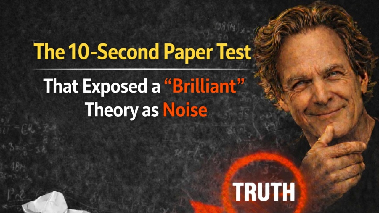 The 10 Second Paper Test That Exposed a “Brilliant” Theory as Noise