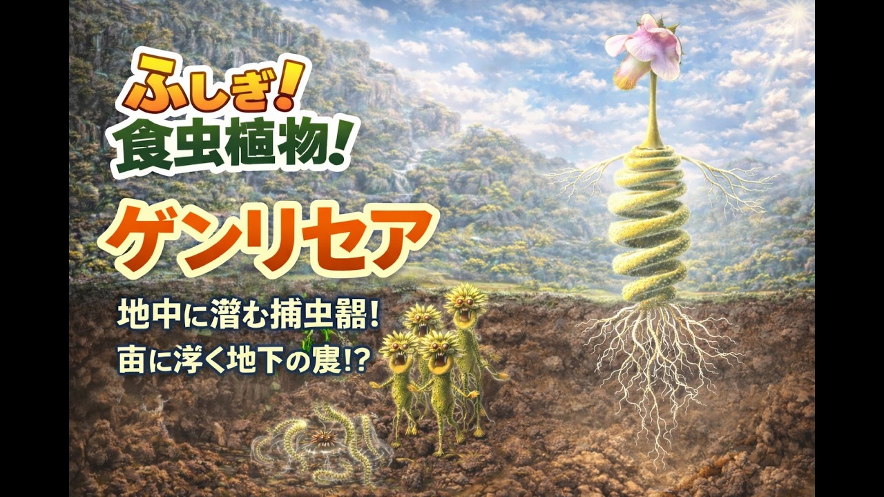 【ふしぎ！食虫植物 !_011 】ゲンリセア　ーらせんの罠：植物が持つ時間の哲学ー