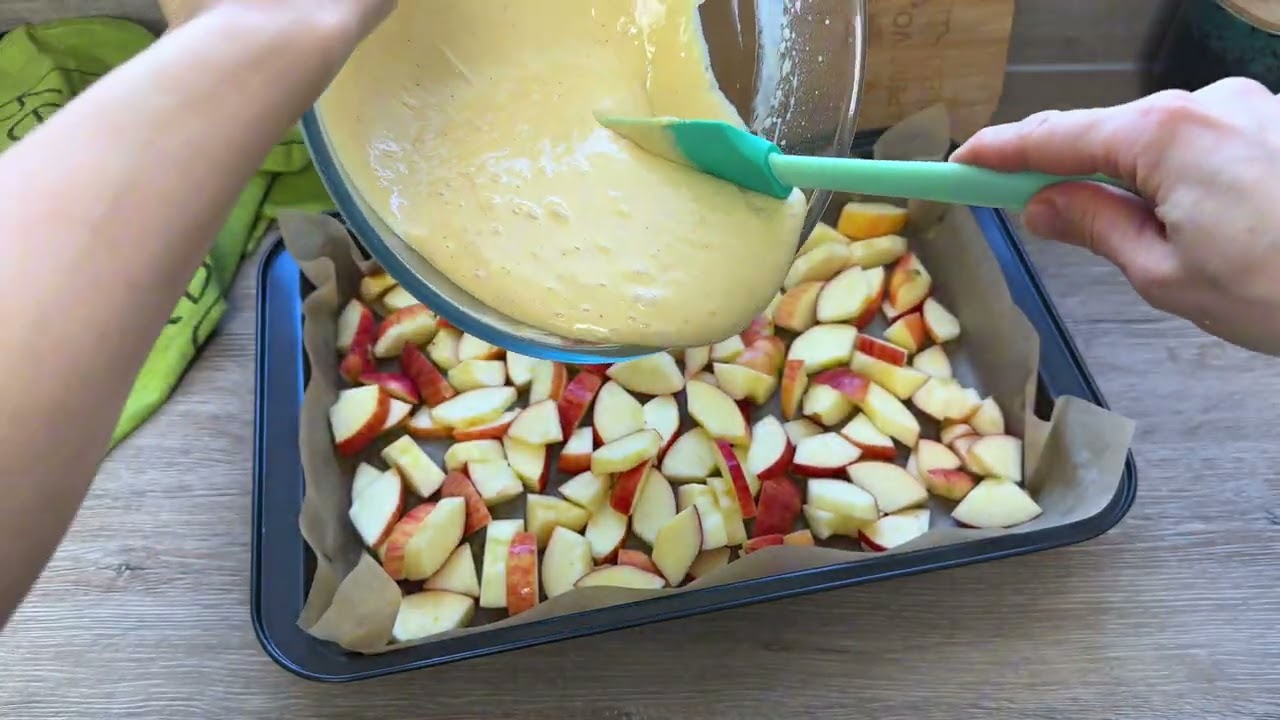 So schnell hab ich noch keinen Apfelkuchen gebacken 🍎