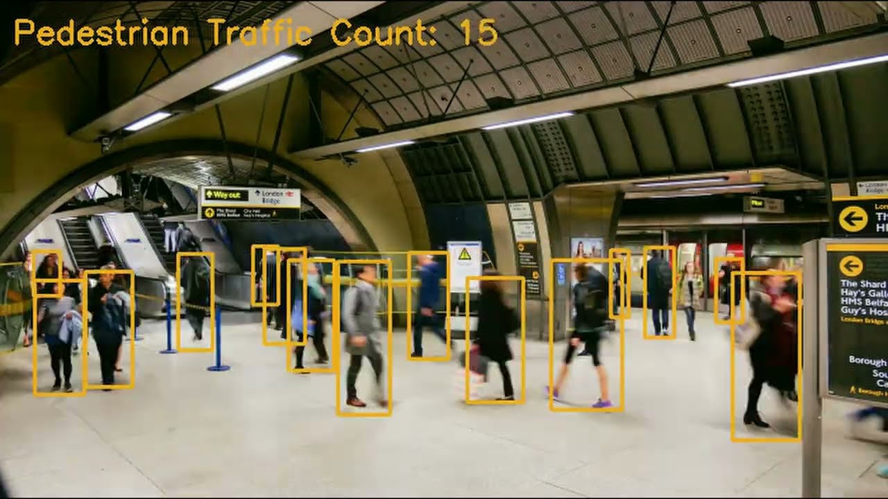 Pedestrian Traffic Analysis in Time-Lapse Videos of Public Transports Using Computer Vision