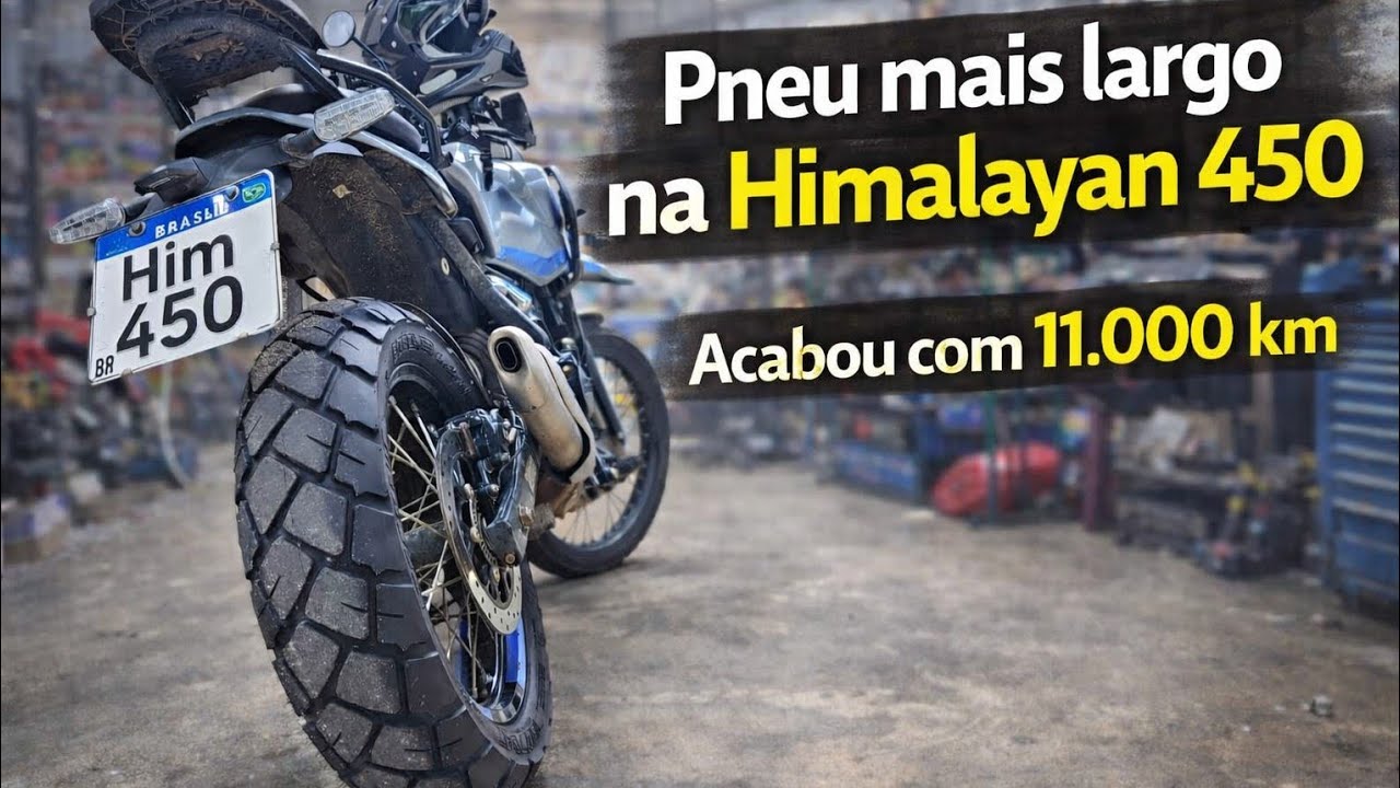 Como fica a Himalayan com pneu mais largo na traseira! Será se foi um acerto? 