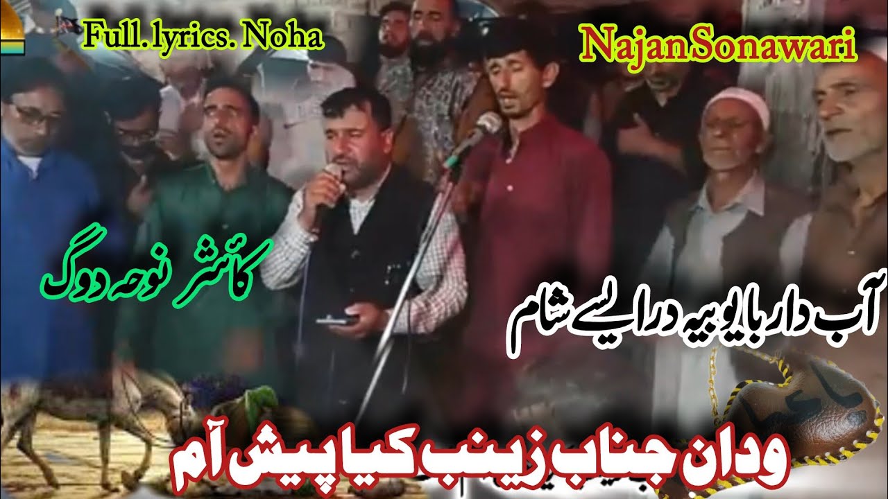 Kashmiri Noha 2025 Wadan Jinab Zainab Kya Paish Aam Aab Daar Bayo Bea Draise 💔 Daira Najan Sonawari