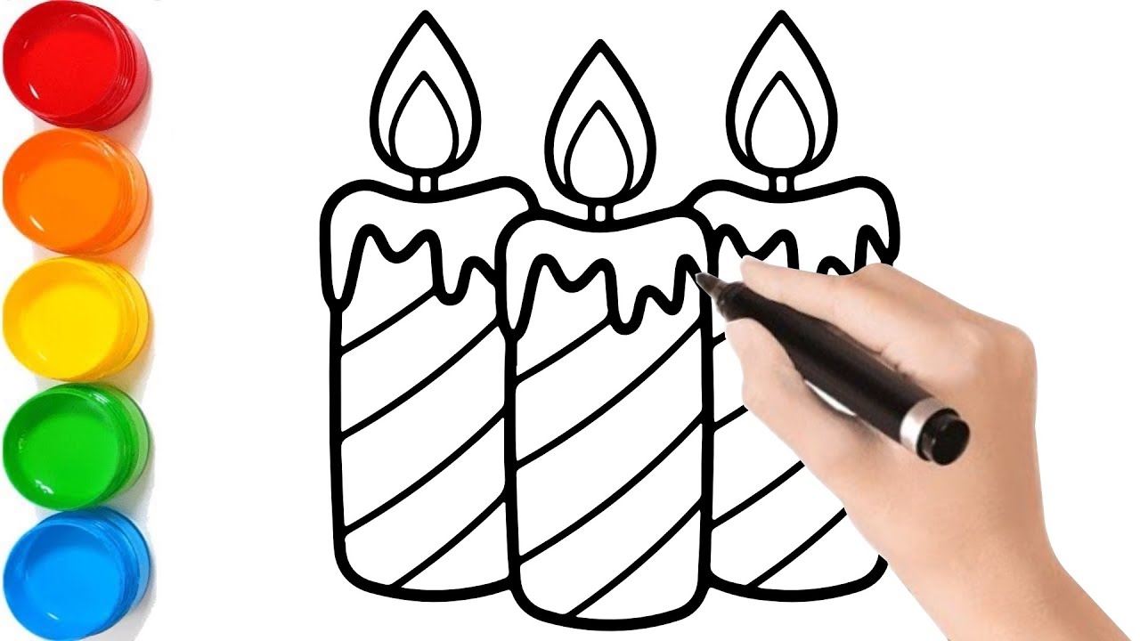 🕯️Fun Drawing & Coloring Candles for Kids | Learn About Candles | Fun Kids' Art Activity! - 142