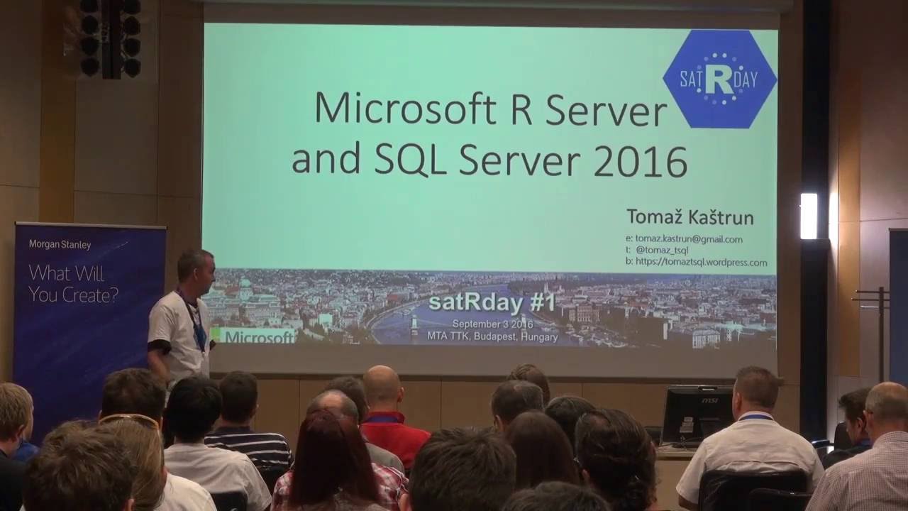 11:00   R Infrastructure   4   Tomaž Kaštrun: R Integration into SQL Server 2016