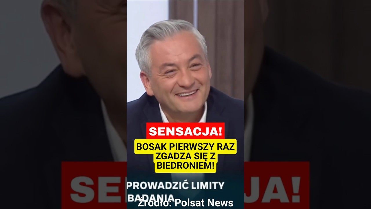 SENSACJA! BOSAK PIERWSZY RAZ ZGADZA SIĘ Z BIEDRONIEM!